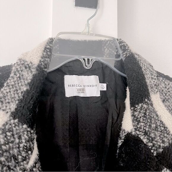 Rebecca Minkoff Allegra Jacket Plaid Wool Coat - Picture 6 of 9